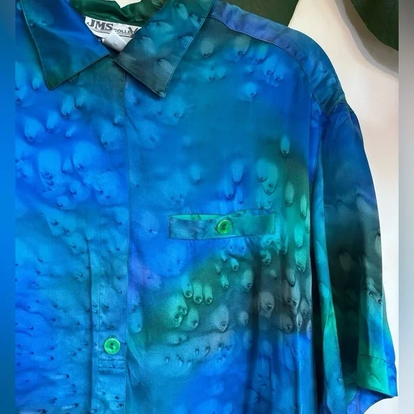 Amazing Vintage Watercolour Silk Top - Picture 2 of 5